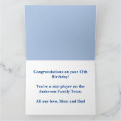 カスタム野球選手テーマ誕生会 カード (内部)