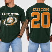 カスタム野球選手名と背番号 Tシャツ