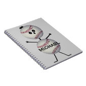 カスタム野球選手 ノートブック (右側)