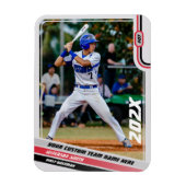 カスタム野球選手 レッド マグネット (縦)