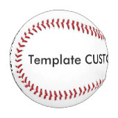 カスタム野球、レギュレーションサイズ、ハンドステッチ 野球ボール (正面左)