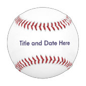 カスタム野球 野球ボール (裏面)