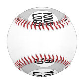カスタム野球 野球ボール (裏面)
