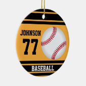 カスタム野球 |金ゴールドと黒 セラミックオーナメント (右)