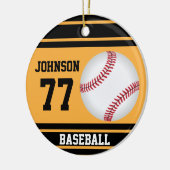 カスタム野球 |金ゴールドと黒 セラミックオーナメント (左)