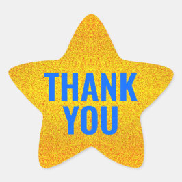 カスタム金ゴールドありがとう 星シール
