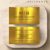 カスタム金ゴールドイエローメタルプロフェッショナル 名刺