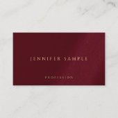 カスタム金ゴールドエレガントカラー文字プレミアムシックルクセ 名刺 (正面)