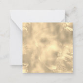 カスタム金ゴールドエレガント休日フォトグリーティングカード ノートカード (裏面)