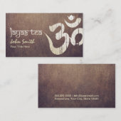 カスタム金ゴールドオムシンボルJayastea.comヴィンテージ 名刺 (正面/裏面)