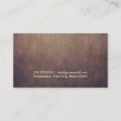 カスタム金ゴールドオムシンボルJayastea.comヴィンテージ 名刺 (裏面)