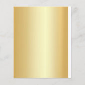 カスタム金ゴールドグラマフェイクラスあなたのテキストテンプレートを追加 チラシ (裏面)