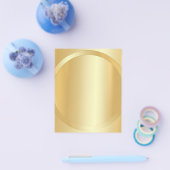 カスタム金ゴールドグラマフェイクラスあなたのテキストテンプレートを追加 チラシ (シングル)