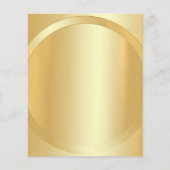 カスタム金ゴールドグラマフェイクラスあなたのテキストテンプレートを追加 チラシ (正面)