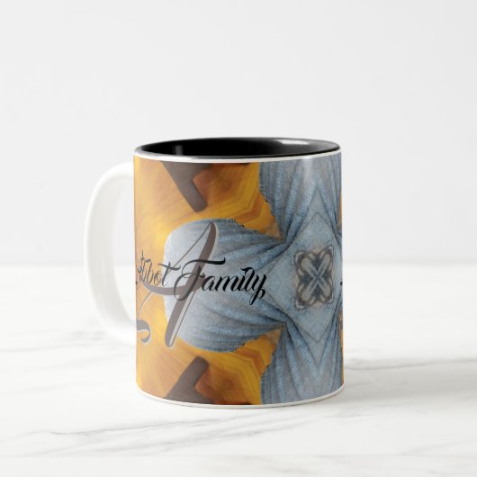 カスタム金ゴールドグレーギフトホットココアコーヒーカップ ツートーンマグカップ (正面左)