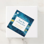 カスタム金ゴールドゲードアゲートジェムストーンブルー フェイバータグ (インサイチュ)