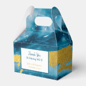 カスタム金ゴールドゲードアゲートジェムストーンブルー フェイバーボックス (裏面サイド)