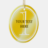 カスタム金ゴールドセラミックオーナメント セラミックオーナメント (右)