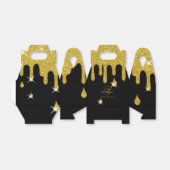 カスタム金ゴールドドリップグリッター効果スパークル誕生日 フェイバーボックス (折り畳みなし)