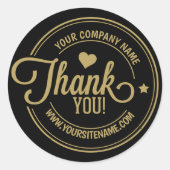 カスタム金ゴールドバッジ ラウンドシール (正面)