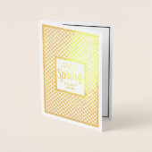 カスタム金ゴールドファッション表示|会社のイベント 箔カード (正面)