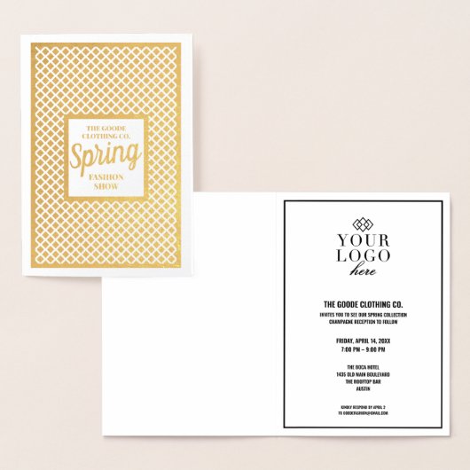 カスタム金ゴールドファッション表示|会社のイベント 箔カード (ディスプレー)