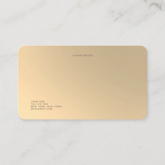 カスタム金ゴールドフェイクエンジニア用名刺 名刺 (裏面)