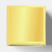 カスタム金ゴールドフェイクメタリックエレガントルッモダンク フェイバーボックス (上部)