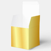 カスタム金ゴールドフェイクメタリックエレガントルッモダンク フェイバーボックス (オープン)