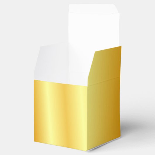 カスタム金ゴールドフェイクメタリックエレガントルッモダンク フェイバーボックス (オープン)