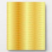 カスタム金ゴールドフェイクメタリックルックエレガントトレンディー フォトプラーク (正面)