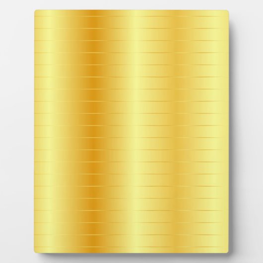 カスタム金ゴールドフェイクメタリックルックエレガントトレンディー フォトプラーク (正面)