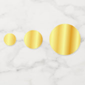 カスタム金ゴールドフェイクメタリックルックモダンテンプレート コンフェッティ (正面)