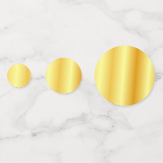 カスタム金ゴールドフェイクメタリックルックモダンテンプレート コンフェッティ (正面)