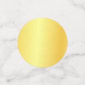 カスタム金ゴールドフェイクメタリックルックモダンテンプレート コンフェッティ (スモール正面)