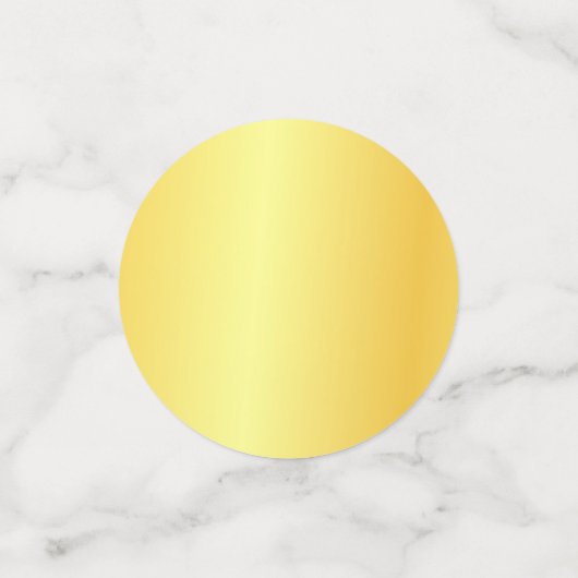 カスタム金ゴールドフェイクメタリックルックモダンテンプレート コンフェッティ (スモール正面)