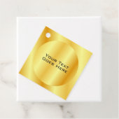 カスタム金ゴールドフェイクメタリックルック追加文字テンプレート フェイバータグ (インサイチュ)