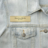 カスタム金ゴールドフェイクルックラシッククオールドスタイル文字 名札 (インサイチュ)