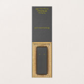 カスタム金ゴールドフレーム自立イヤリング表示カード (外部フラット)