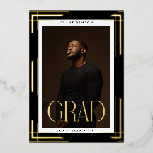 カスタム金ゴールドフレームD写真卒業発表