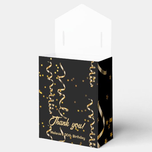 カスタム金ゴールドブラックお願い箱 フェイバーボックス (オープン)