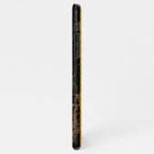 カスタム金ゴールドブラック大理石携帯電話12 13 iPhoneケース (左側)