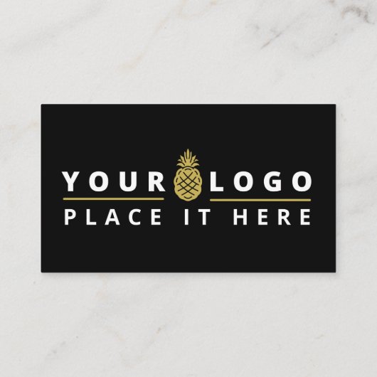 カスタム金ゴールドブラックQRコードロゴビジネスレビュー エンクロージャーカード (裏面)