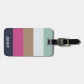 カスタム金ゴールドブランドのブライトフェイクハウス ラゲッジタグ (正面横)