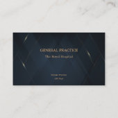 カスタム金ゴールドミニマモダンリストパーソナライズされた 名刺 (裏面)