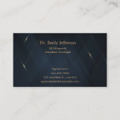 カスタム金ゴールドミニマモダンリストパーソナライズされた 名刺 (正面)