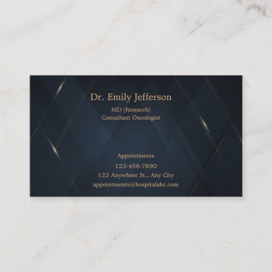 カスタム金ゴールドミニマモダンリストパーソナライズされた 名刺 (正面)