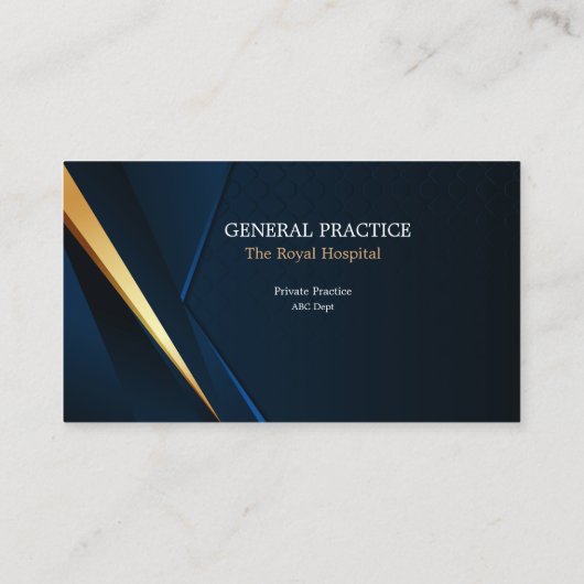 カスタム金ゴールドミニマモダンリストプロフェッショナル 名刺 (裏面)