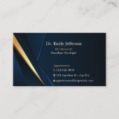 カスタム金ゴールドミニマモダンリストプロフェッショナル 名刺 (正面)