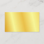 カスタム金ゴールドルッエレガントクシンプルモダンテンプレート 名刺 (裏面)